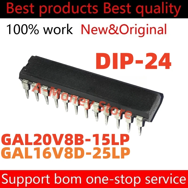 

(10pcs)GAL16V8D-25LP GAL20V8B-15LP GAL20V8B 15LP GAL16V8D 25LP DIP-24