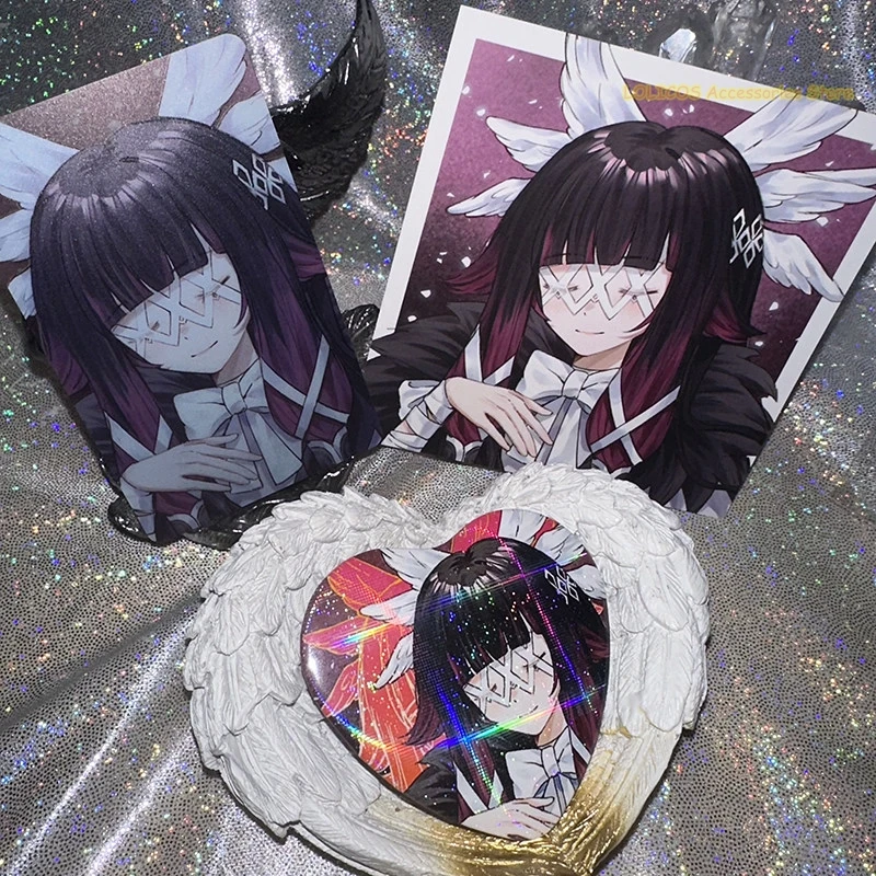 

Genshin Impact Columbina Hyposelenia Kaedehara Kazuha The Fair Lady Q Version Badge Cosplay Bedge Cartoon Emblem Cards