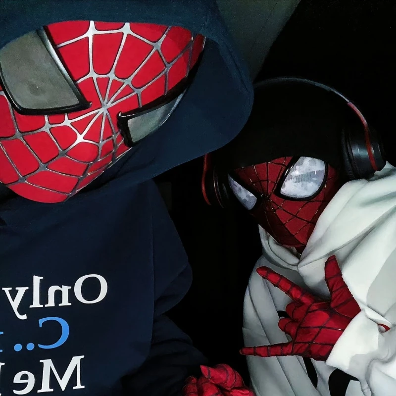 

Original Spider Man Mask Headgear 1:1 Restoration Cosplay Prop Hand-Shaped Mask Customizable 2d/3d Mask Adult Boy'S Cool Gift