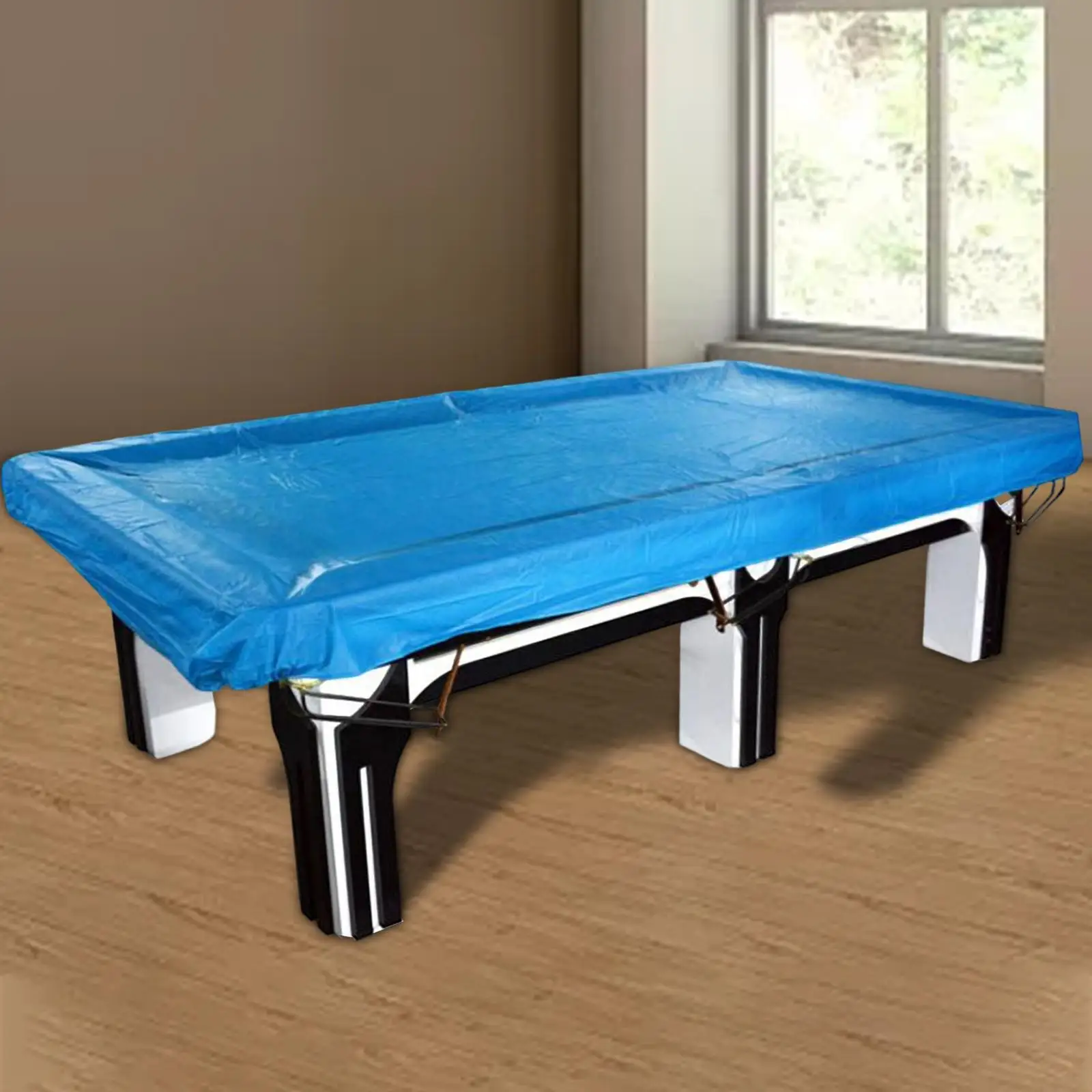 7/8/9/10/12ft Billiard Cover Table Protector PVC Dustproof with Drawstring