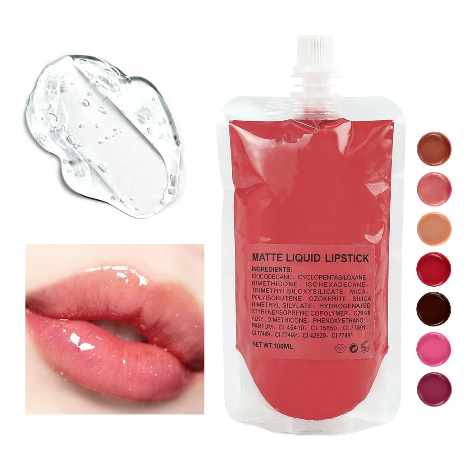 162 Shades Langdurige 100 ml Lipgloss Basis Veelkleurige Lipgloss Bulk Zak DIY Lipgloss Pigment Groothandel