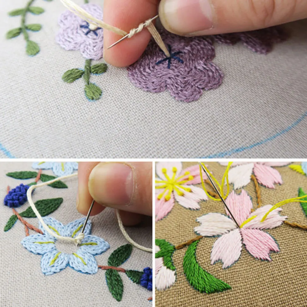 

1Set Handmade Embroidery Coin Purse Kit DIY Clutch Bag Embroidery Starter Kit Needle Wool Accessories for Girls