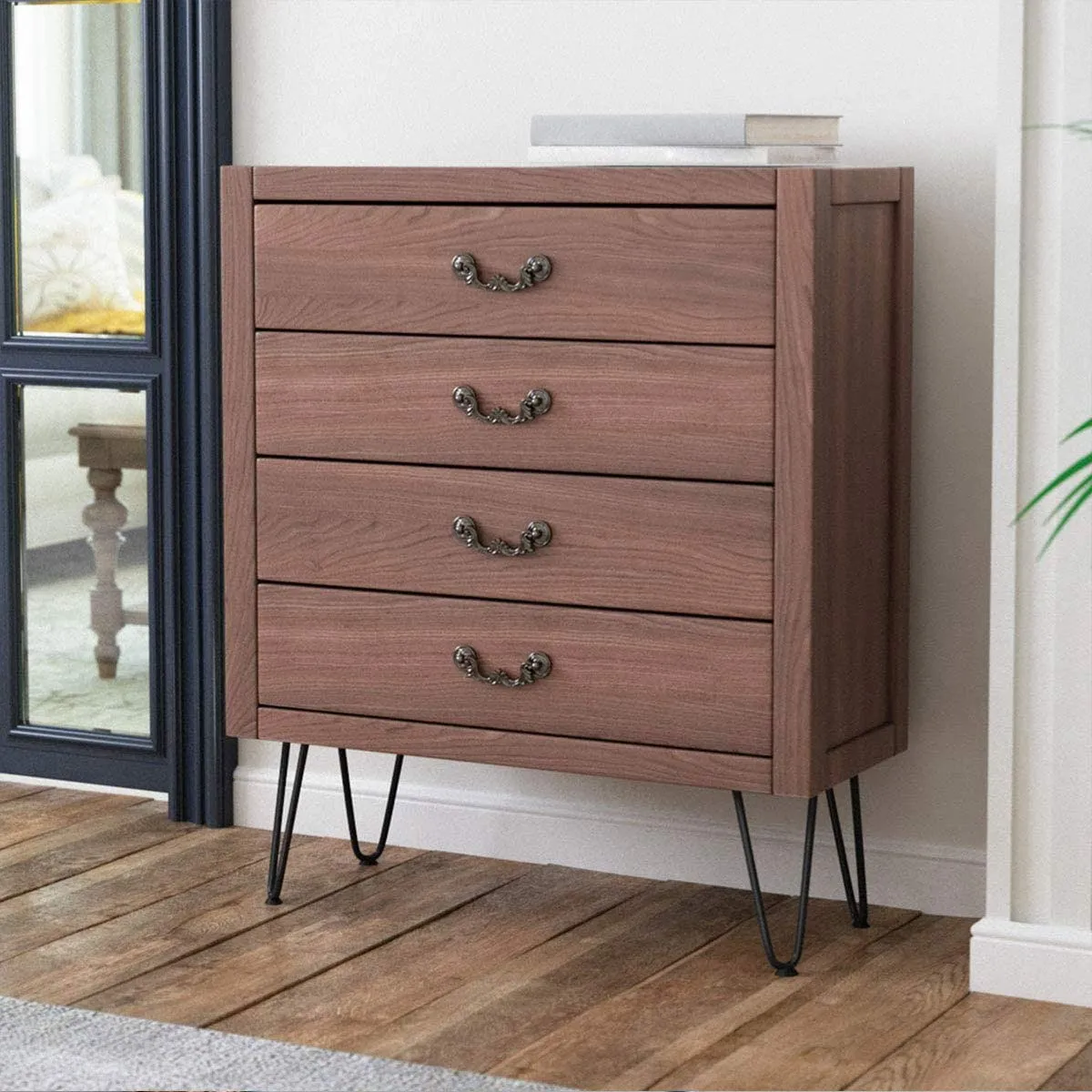 A17G 10 Buah Kaki Pelindung Kaki Jepit Rambut Kaki Meja Kopi Logam untuk 10-12Mm Kaki Meja Jepit Rambut Perlengkapan Furnitur DIY