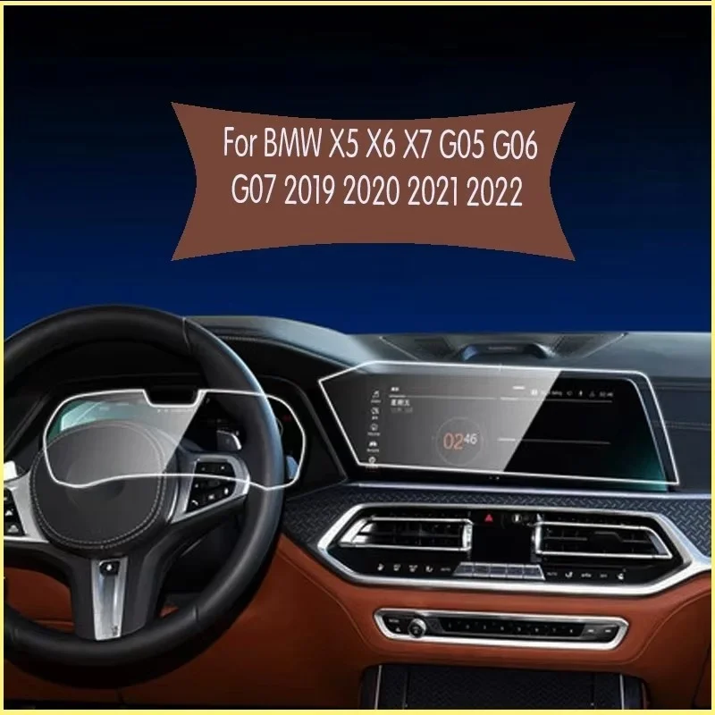 

For BMW X5 X6 X7 G05 G06 G07 2019 2020 2021 2022 Car GPS Navigation Protective Film LCD Screen Tempered Glass Protective Film