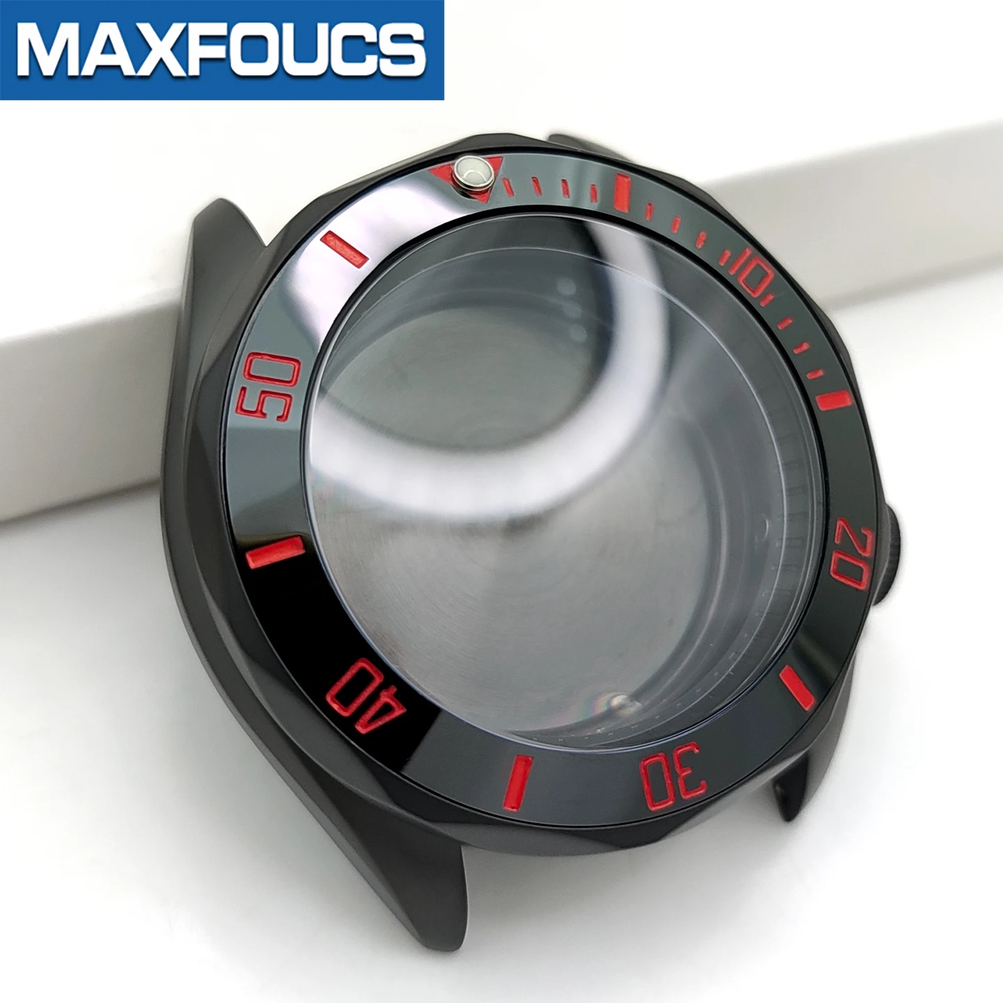 Sea/Master SKX 3.8 Uhrengehäuse-Set, schwarz matt, passend für NH35/NH36/NH34 MOD-Uhrengehäuse, Teile, Saphirkrone, individuelles Zubehör – Detail 21