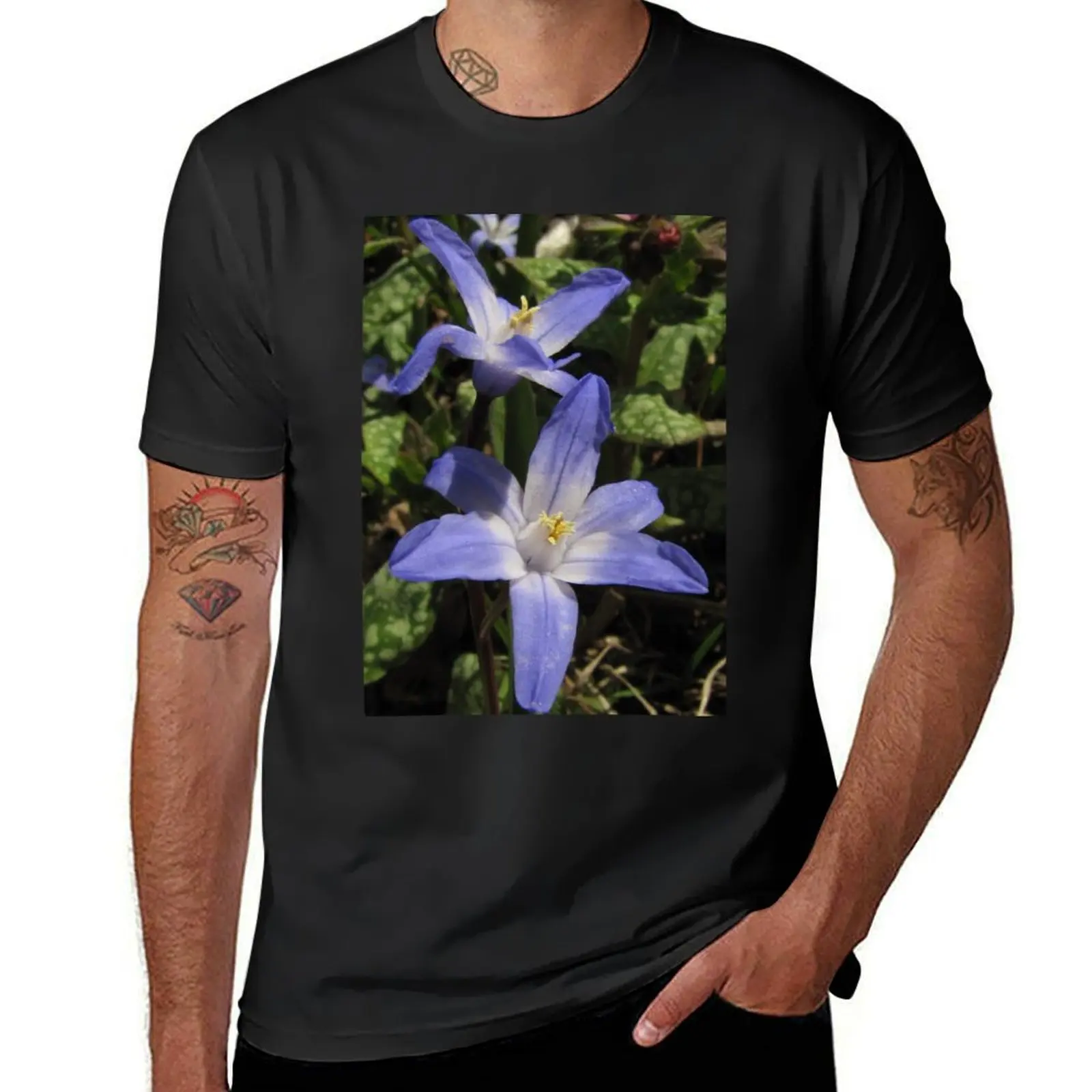 Glory-of-the-snow (Chionodoxa) T-Shirt Short sleeve tee customs design your own blanks sublime mens clothes