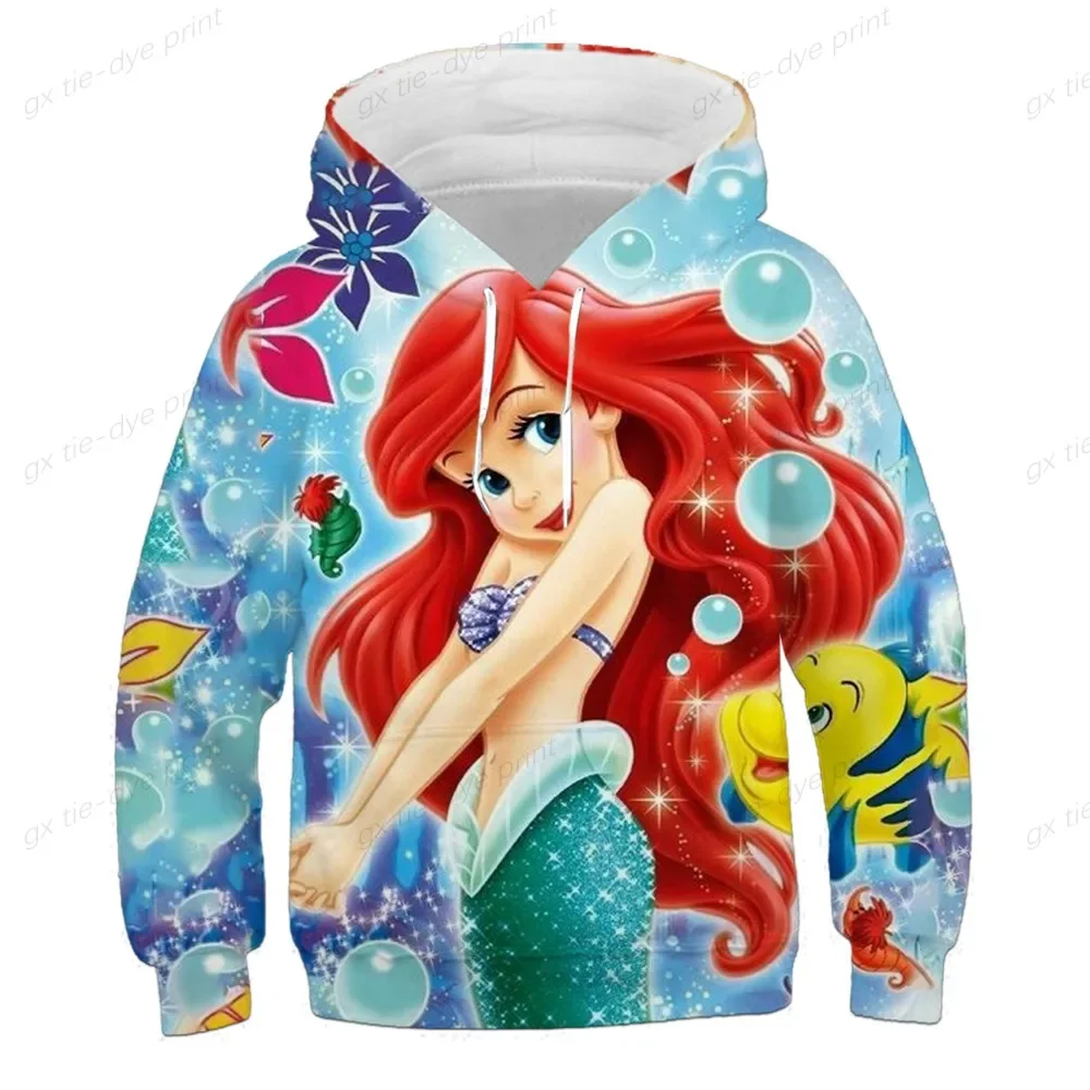 2022 Baby Girl Cinderella Hoodie Clothing Children\'s Spring And Autumn Rapunzel Belle Sweatshirt Cartoon Casual Thin Hoodie