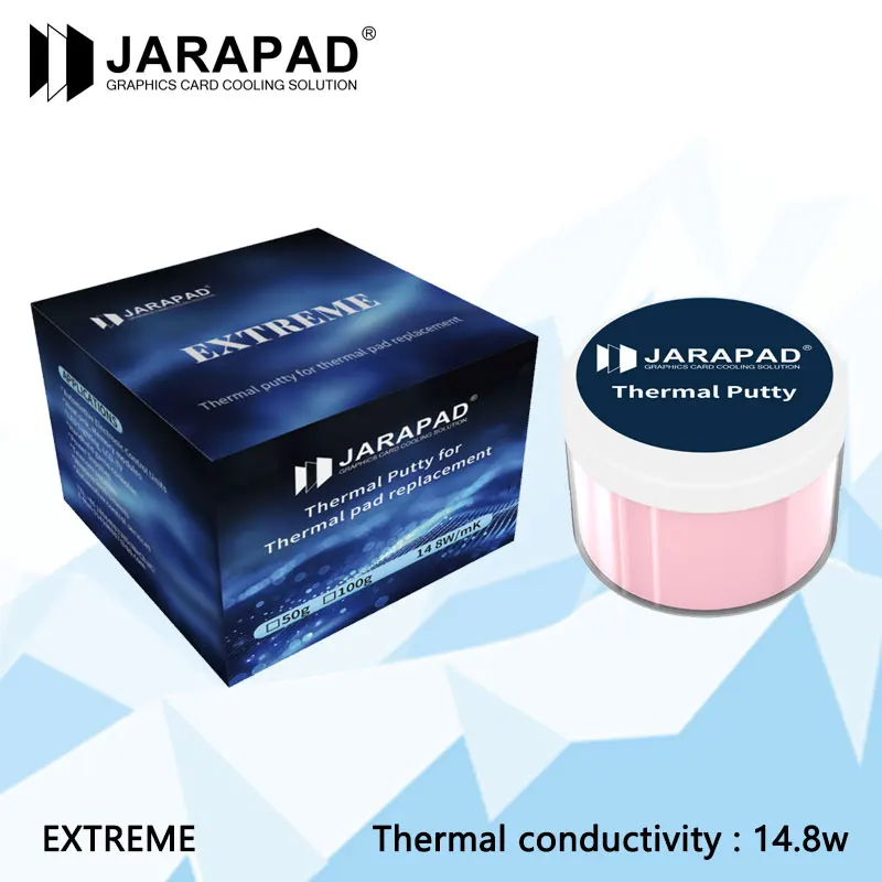 

Термошпаклевка JARAPAD EXTREME для процессора IC VGA GPU, термопрокладка с быстрым охлаждением/термоблокирующая шпаклевка, высокая производительность