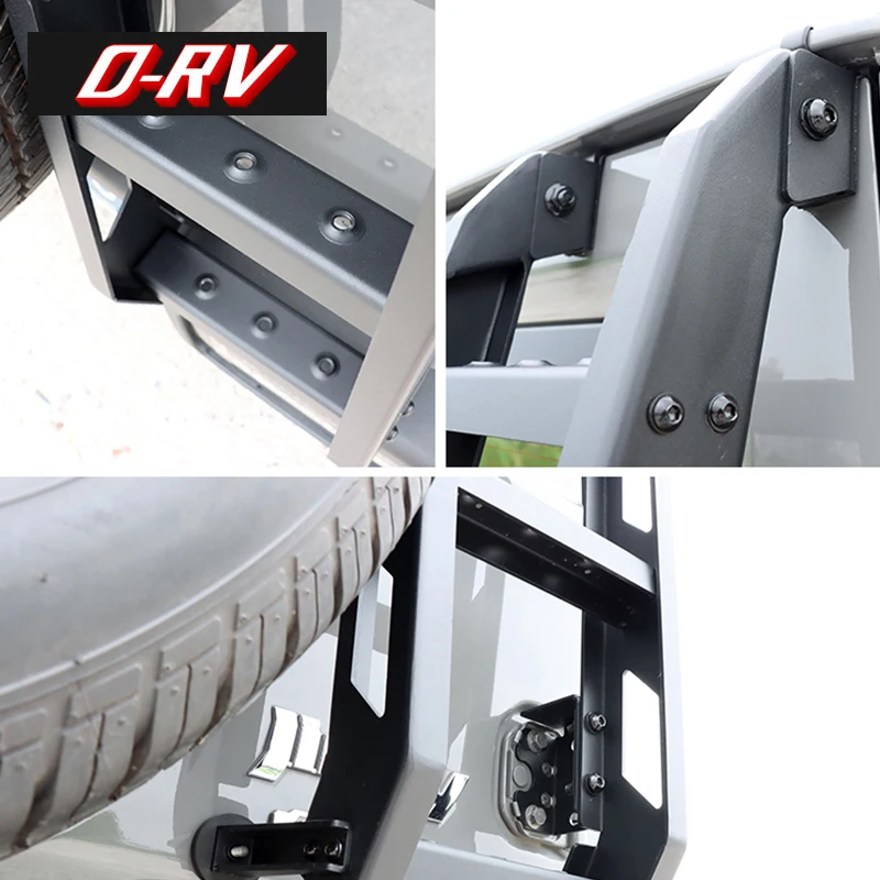 NEW Car Rear Door Ladder For Suzuki Jimny JB74 2019 2020 2021 2022 Tailgate Ladder Protective Frames Exterior Accessories