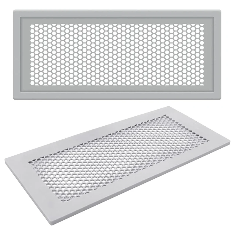 【Hot Cake】2 Pack Grey Silicone Baby Proofing Floor Vent Covers, Fits 4 X 10 Inch Registers For Safety