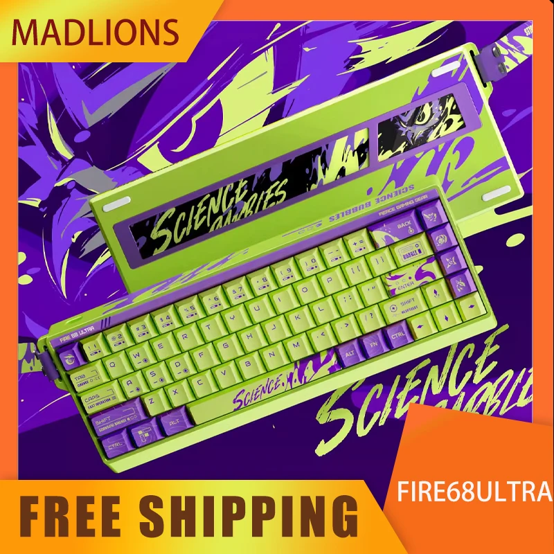 FGG MADLIONS Fire68 Ultra Magnetic Switch Mechanical Keyboard 8K Gaming Rapid Trigger RT 0.04mm Keyboard Customized Valorant