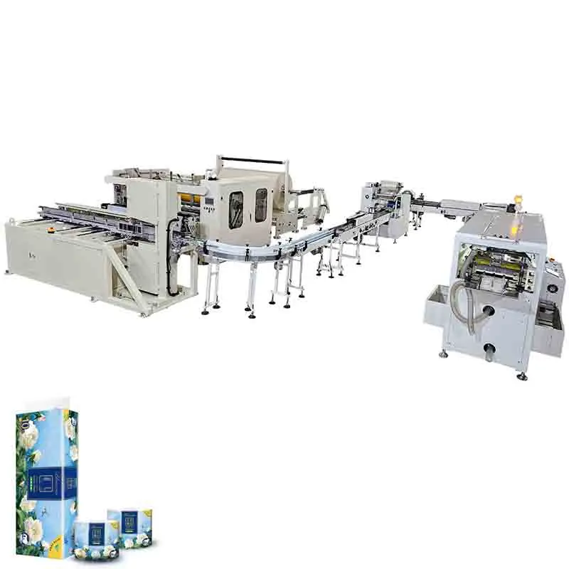 Full Automatic 10 Rolls Bundle Small Toilet Paper Making Machine Production Line with Individual Roll Packing Equipment