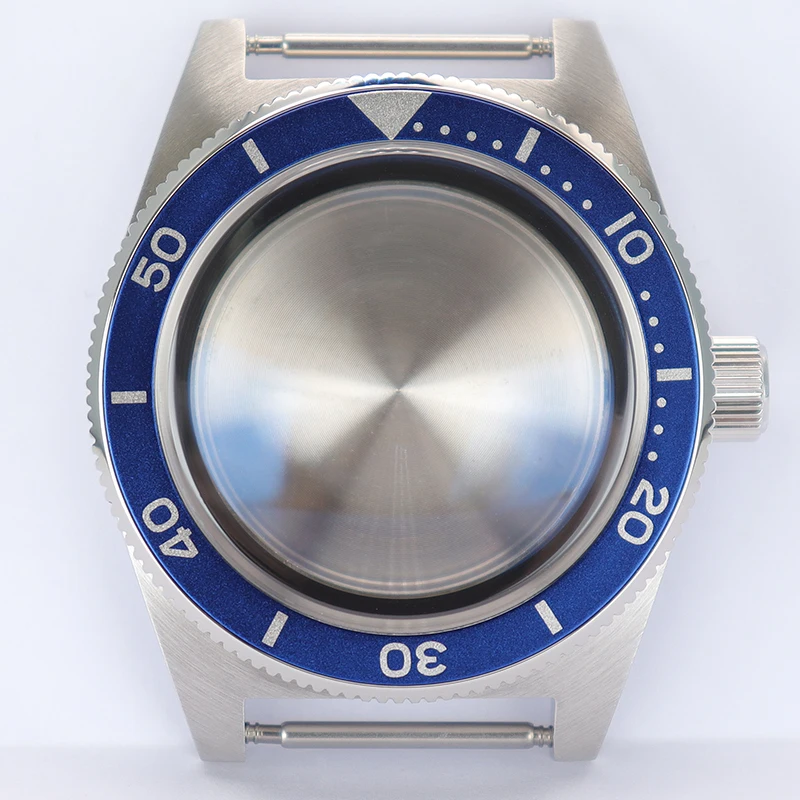 

40mm diving Case AR Domed Sapphire Glass For Mod 62MAS SPB149J1 NH35 NH36 NH38 4R36 Movement Men silver sterile Case Solid Back