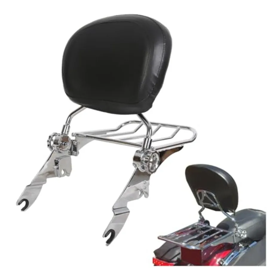 

Съемная спинка-поручень и багажник, совместимые с Harley Touring Road King FLHT FLHX и FLTR Street Glide 2009-2024 годов выпуска
