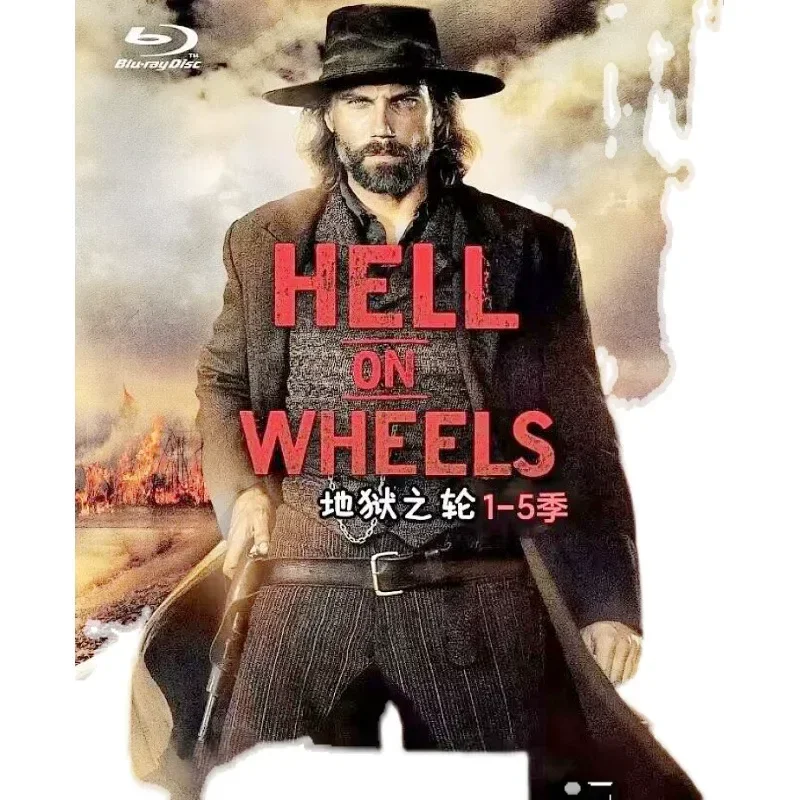 BD Blu-ray High Definition American Drama Wheel of Hell Seasons 1-5 Chinese and English Subtitles 10 Pieces DVD Disc Box