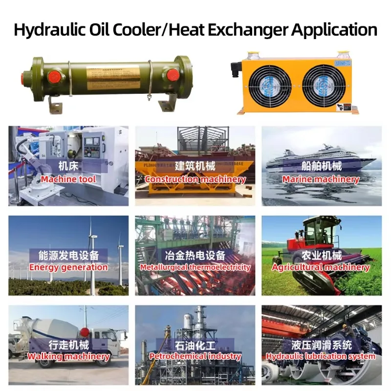 Refrigerador de óleo hidráulico de refrigeração a água OR-350 OR600 ou 1200 Shell e tubo Trocador de calor marinho Transmissão Refrigerador de óleo hidráulico