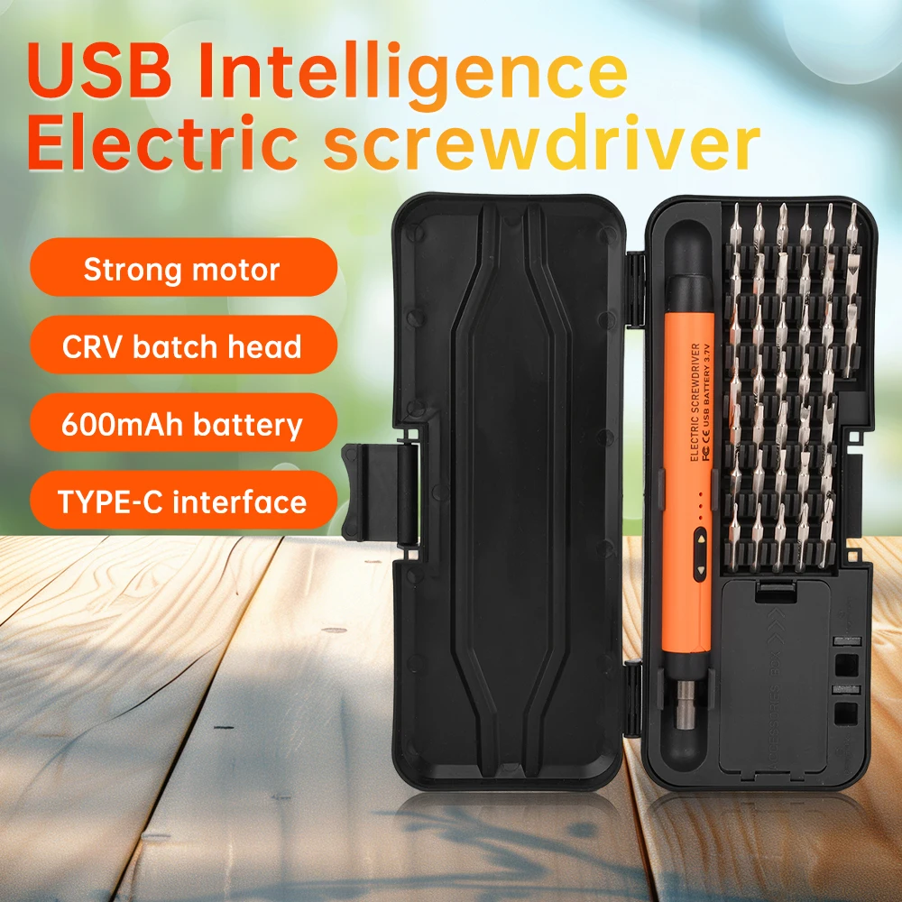 

46-in-1 Electric Screwdriver Set Precision Power Tools Rechargeable Wireless Mini Small Bits for Mobile Cell Computer Repair CRV