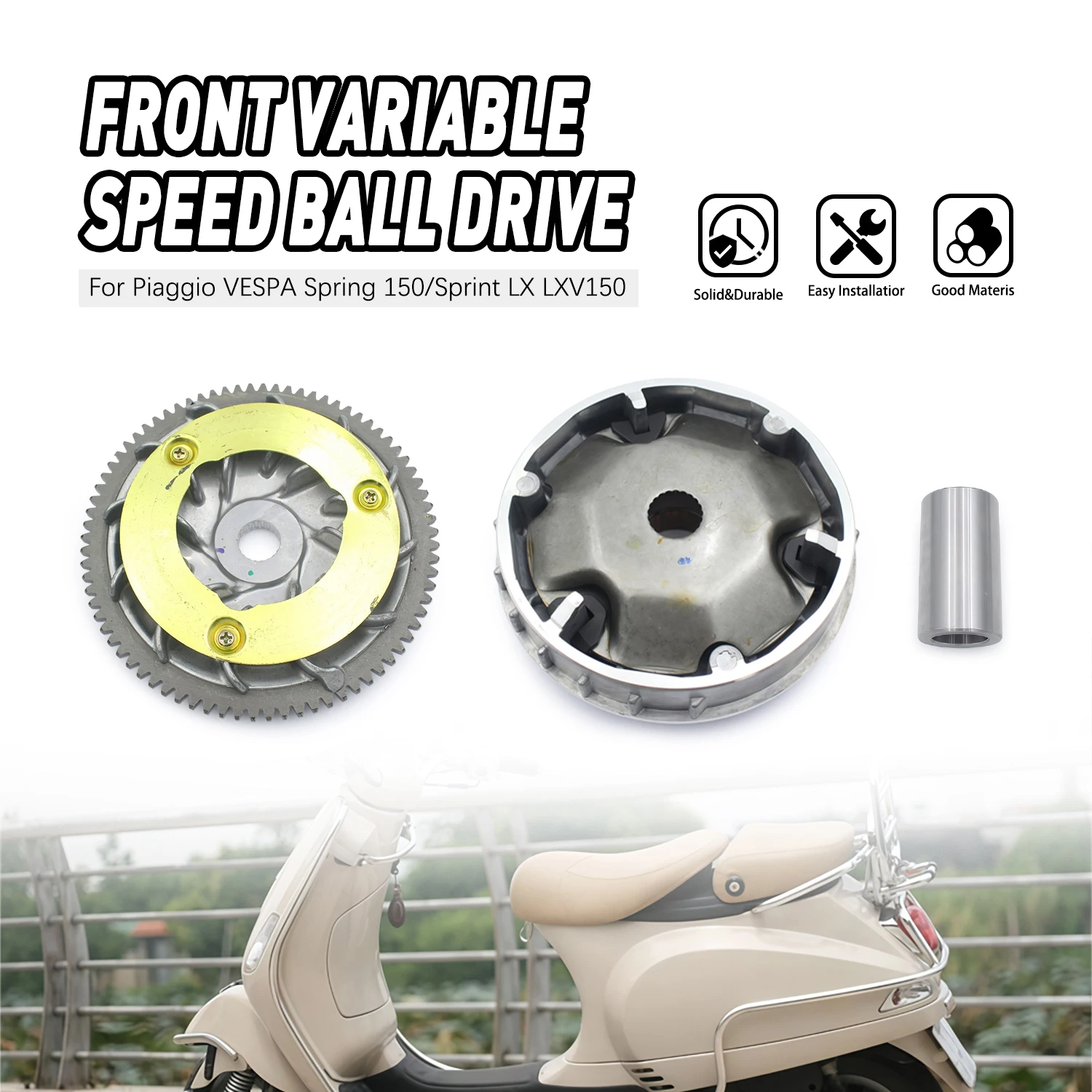 ‌For Vespa Primavera 150 Sprint LX LXV 150 Motorcycle Accesories Front Variator Roller Bearing Transmission‌