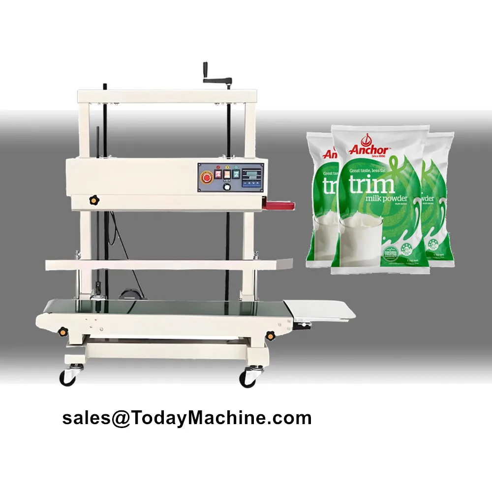 

Continuous Band Sealer Horizontal Sealing Food Sealer Machine for PVC Bags Films