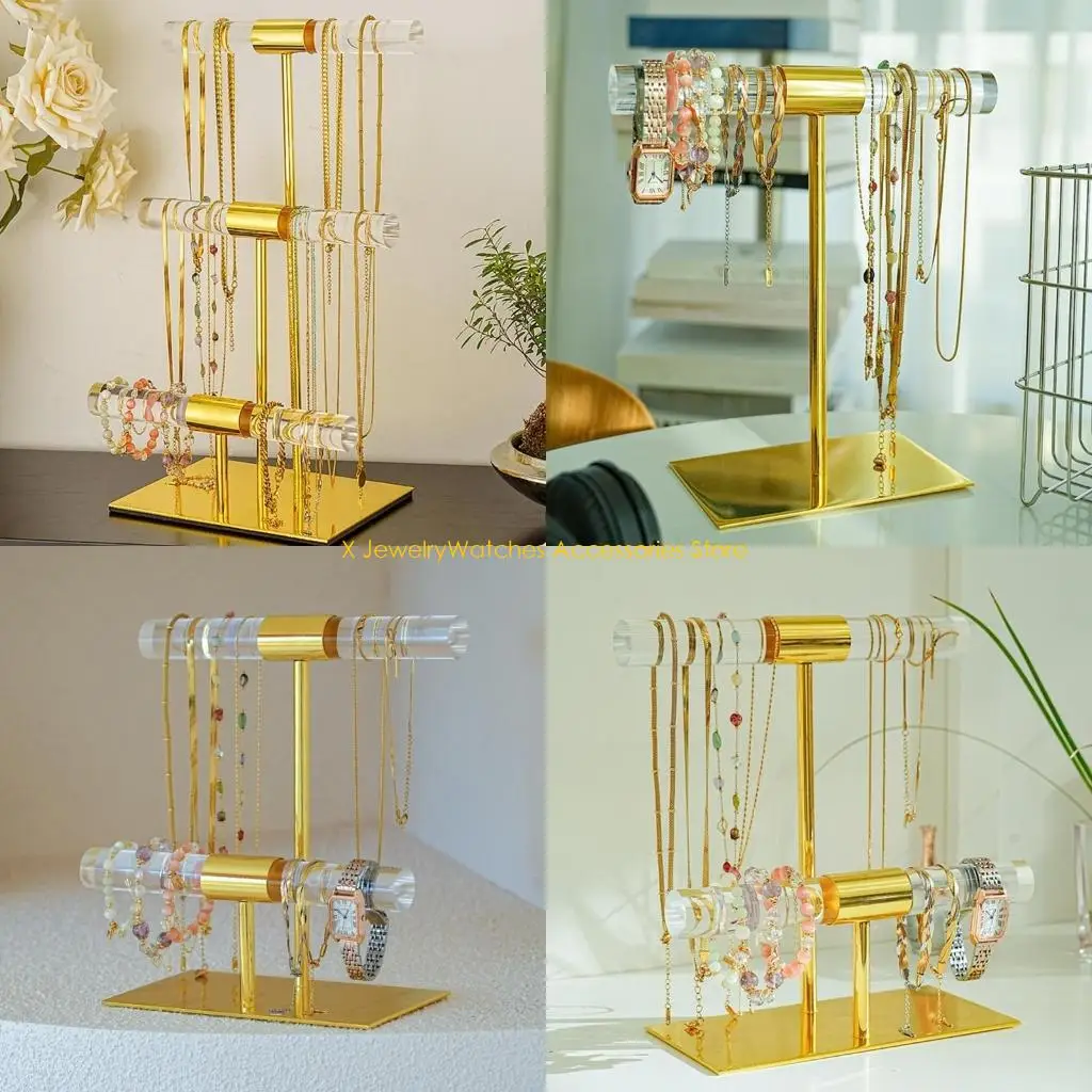

31KD Clear Bracelet Stand Jewelry Storage Rack Jewelry Stand Jewelry Display Holder Necklace Display Stand Acrylic Texture