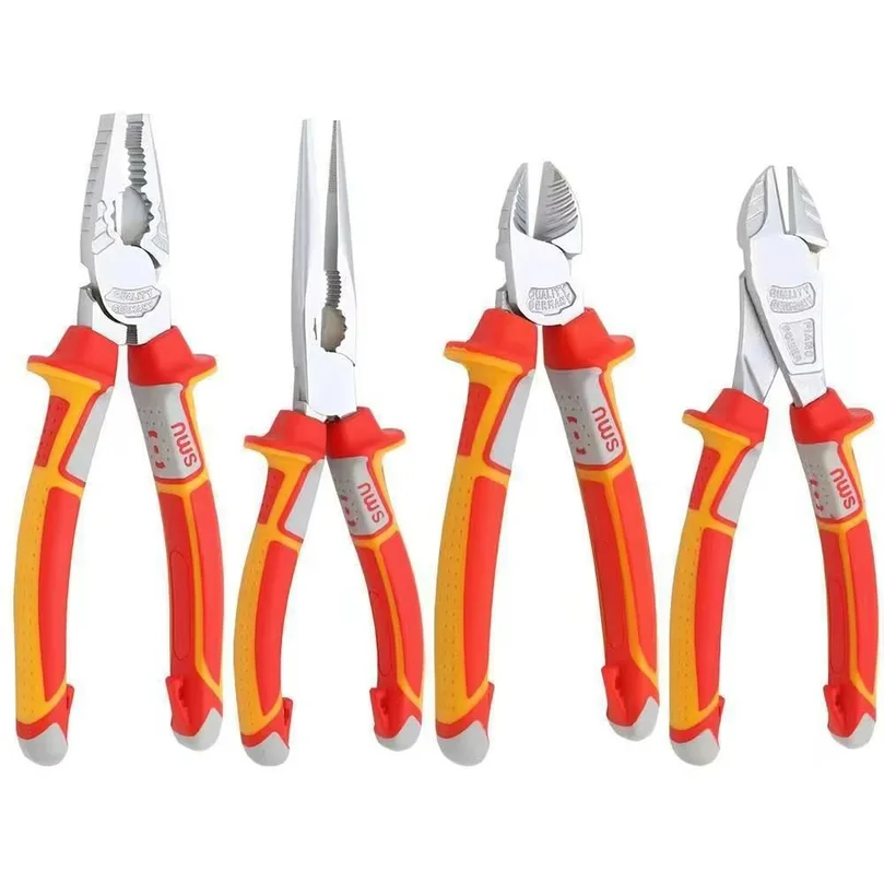 Multifunction Wire Stripper Diagonal Pliers Wire Cutter Long Nose Pliers Side Cutter Cable Shears Electrician Hand Tools