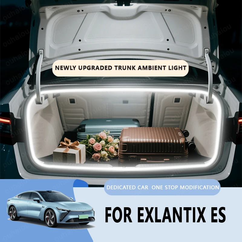 

For EXLANTIX ES trunk light modification light Atmosphere lights White warm white Rear Trunk LED Light Bar