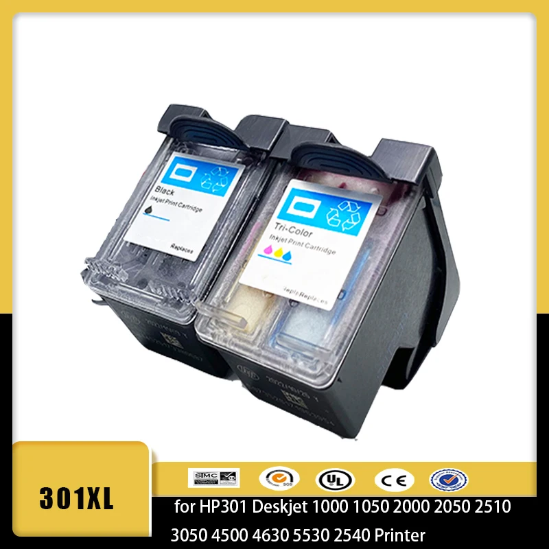 

Vilaxh 301XL Ink Cartridge for HP 301 XL for HP301 Deskjet 1000 1050 2000 2050 2510 3050 4500 4630 5530 2540 Printer