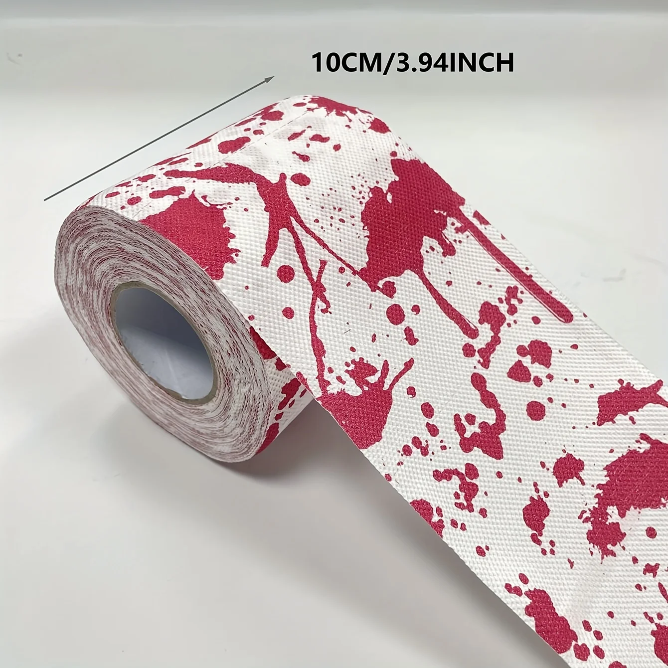 할로윈 혈액 스플래터 디자인 화장지 무서운 파티 및 창의적인 휴일을 위한 다중 접힌 연속 롤, 할로윈 소품