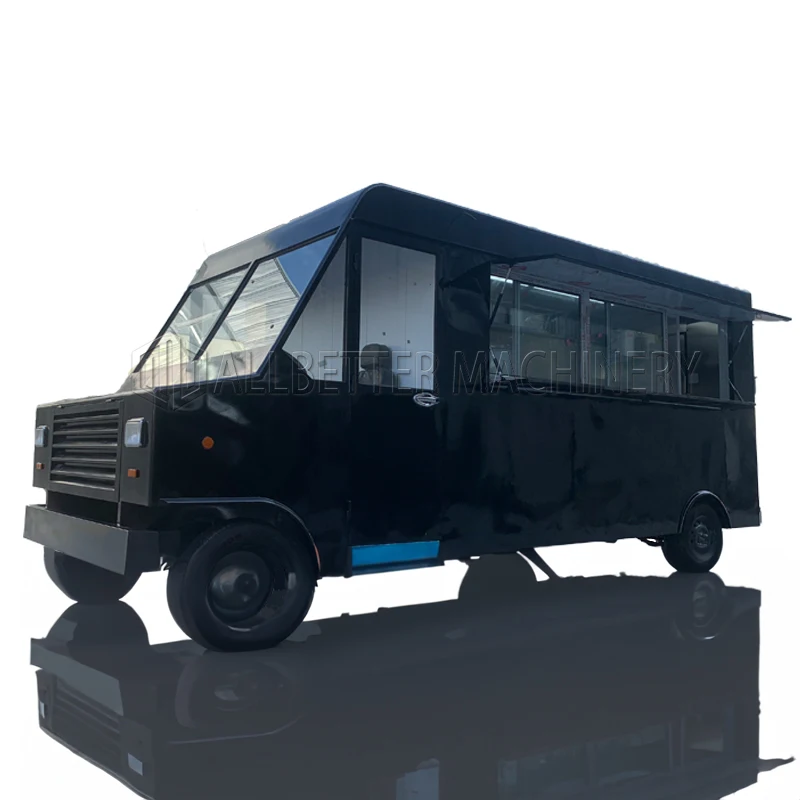 Allbetter Street Multifunctional Electric Fast Food Truck Mobile Hot Dog Food Cart Snack Food Trailer with Full Kitchen for Sale