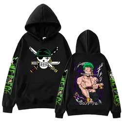 Sweat à capuche One Piece Zoro Anime, pull Hip Hop Harajuku, cadeau Y-GérGift