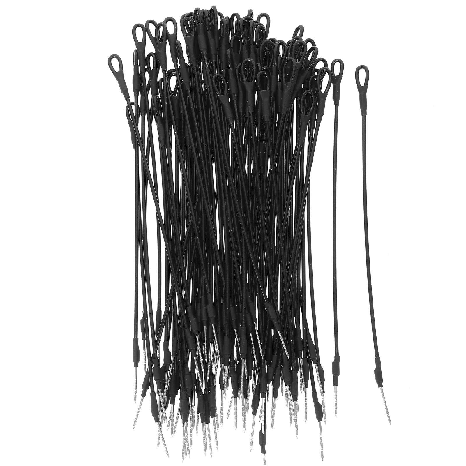 

100 шт., веревки из стальной проволоки, прочные противоугонные застежки для одежды, обуви, шапок, защитные струны для розничного магазина