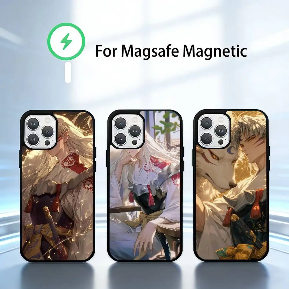 

Sesshōmaru Phone Case For iPhone 14,16,15,13,17,12,Plus,Pro,Max Magnetic For Magsafe Frosted Cover