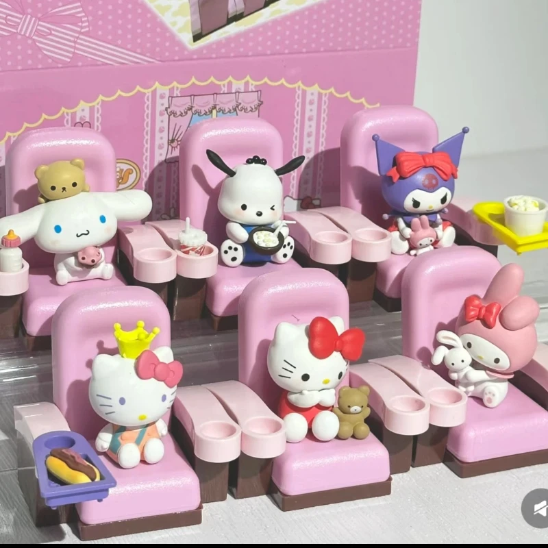 

New Products In Stock Cinema Figurines Kt Big Eared Dog Melody Kuromi 6 Blind Boxes Surprise Girls With Holiday Gifts Forl Frien