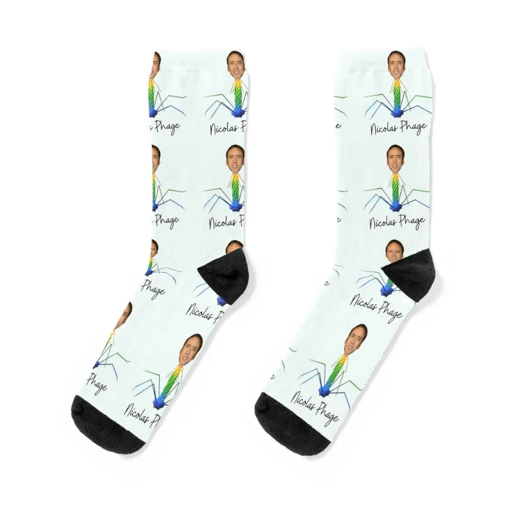 Nicolas Phage Bacteriophage Virus Socks Men's with print Wholesale Socks For Men Women's