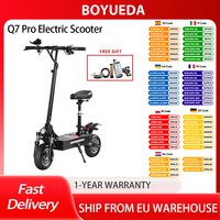 BOYUEDA Q7 Pro Electric Scooter,  52V 19AH Battery, 2*1600W Motor,70km Range,10-inch Tire, 70km/h Max Speed, APP Control