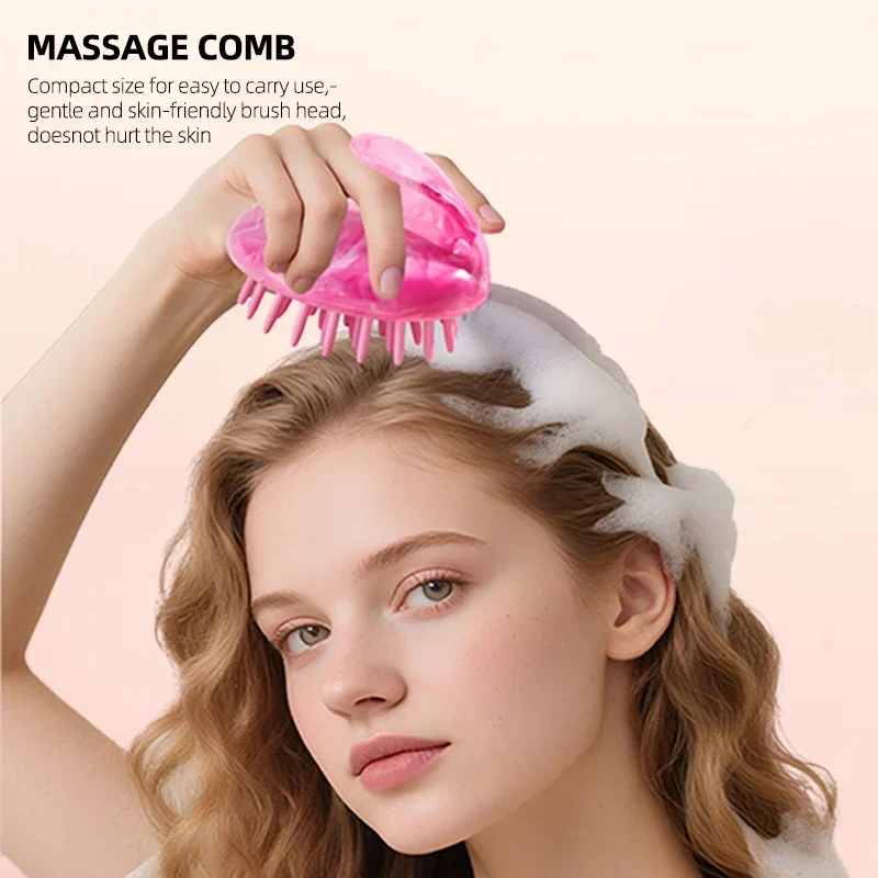 Scalp Massage Shampoo Brush - Soft, Lightweight Exfoliating, Cleansing and Massage - Removes Dead Skin and Promotes Hair Growth