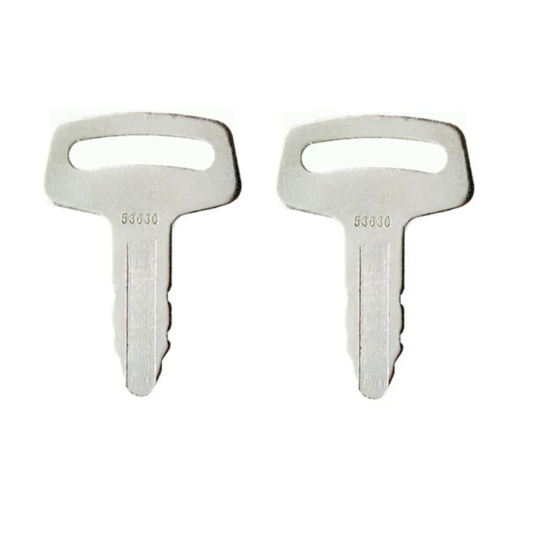 2 Pcs 53630 Ignition  Key For Kubota Thomas Construction Equipment Wheel Loader Excavator Thomas Skid Steer Model RC101-53630