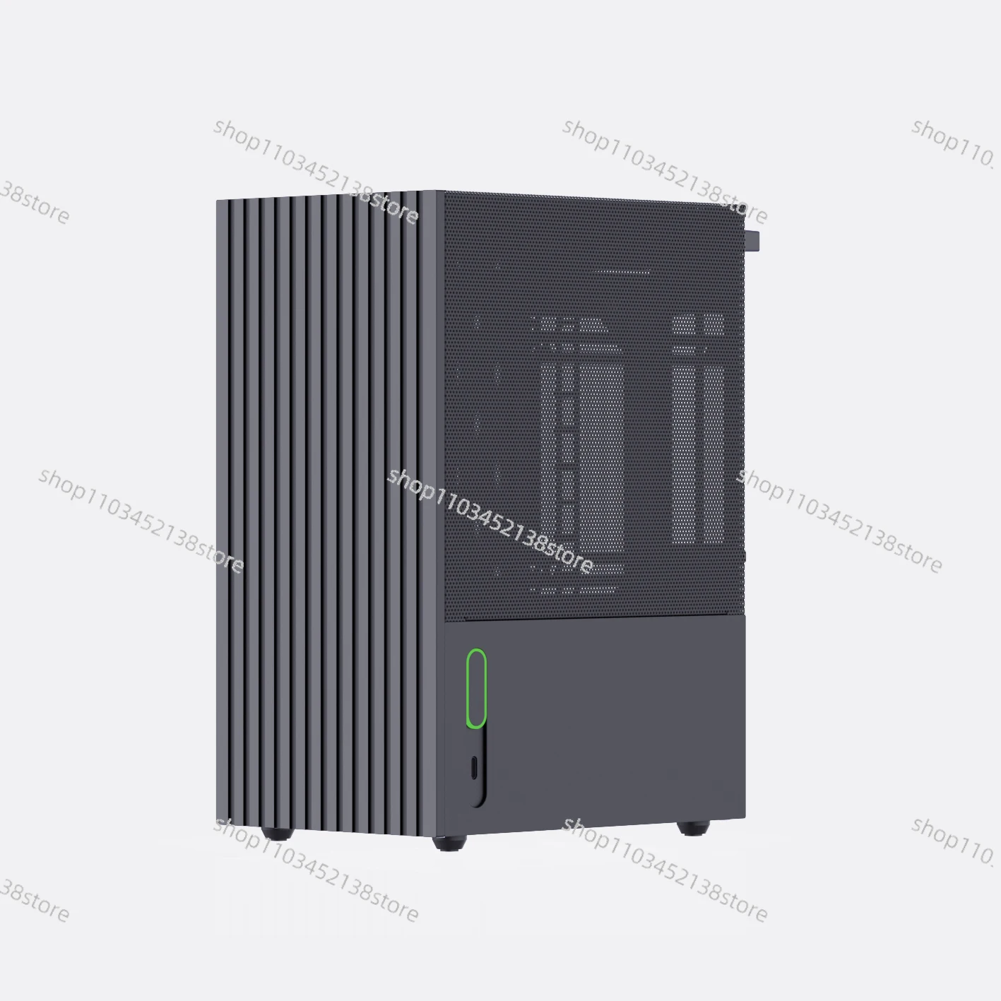 

new [Rider R2] ITX case 7L aluminum alloy cnc120 water-cooled portable network surface black SFX desktop computer