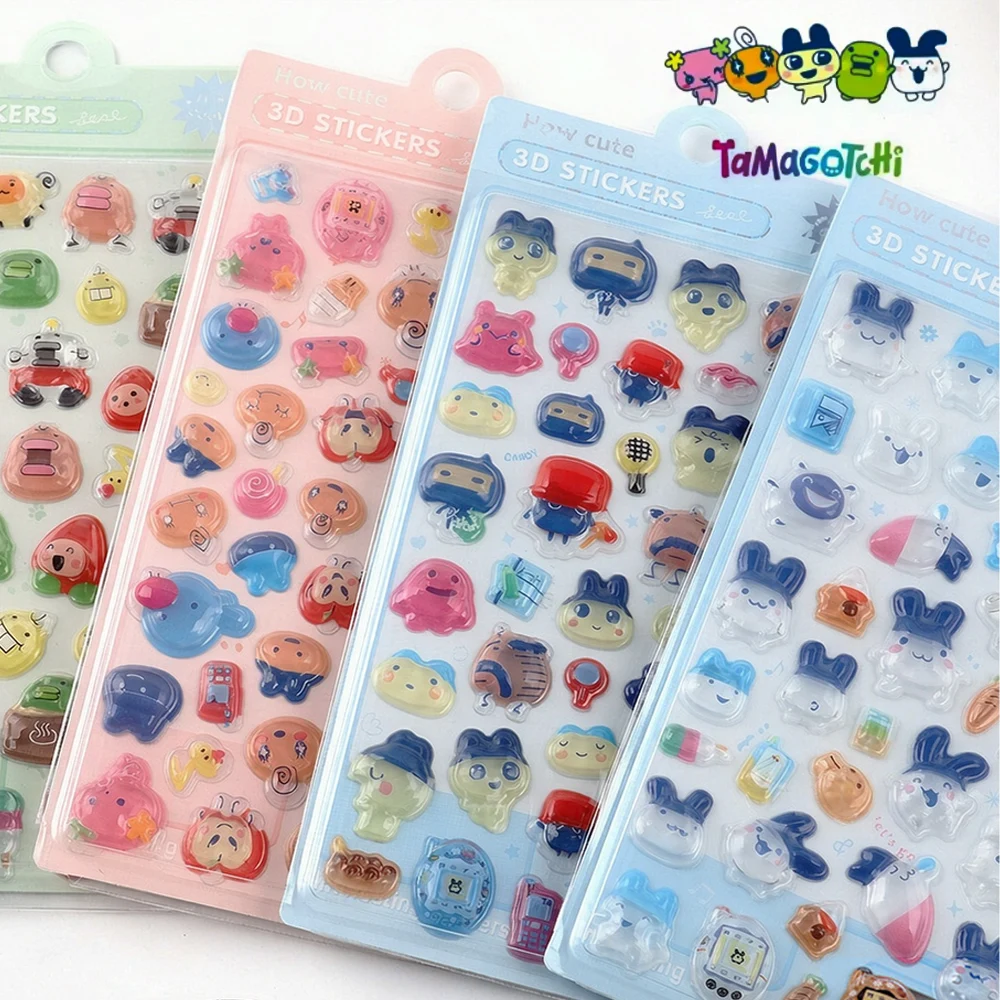 Memo Pad Sticky - สติ๊กเกอร์นูน 3D ลายการ์ตูนน่ารักใหม่ล่าสุด ทามาก็อตจิ คุชิแพตชิ มามะตชิ