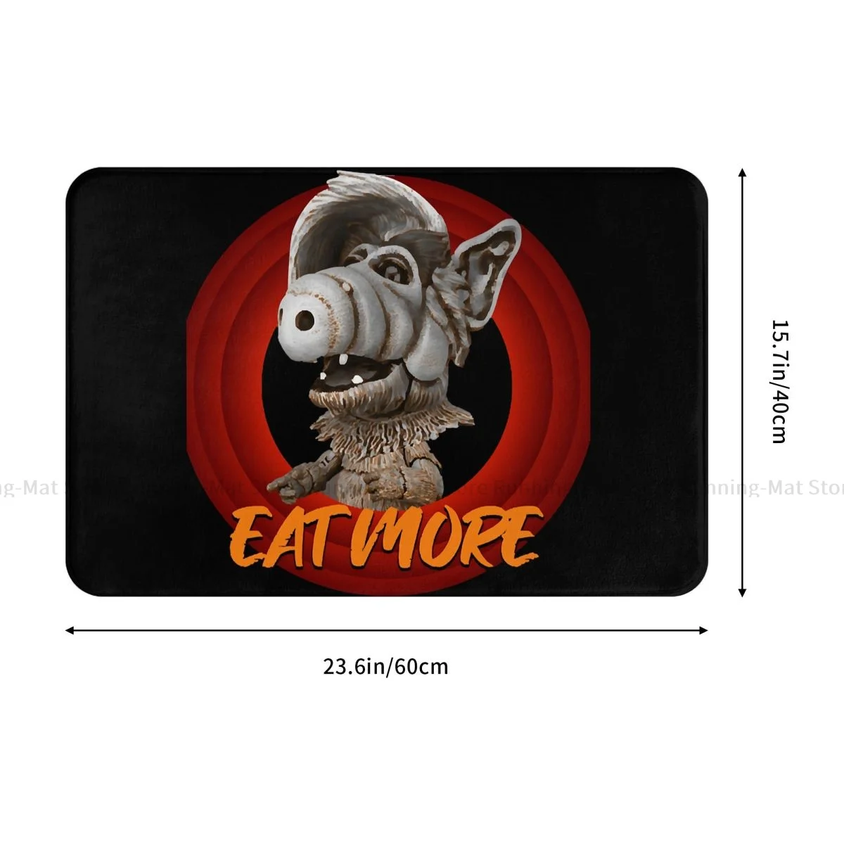 ALF The Animated Series Bathroom Mat Eat More Red Doormat Kitchen Carpet Entrance Door Rug Home Decor