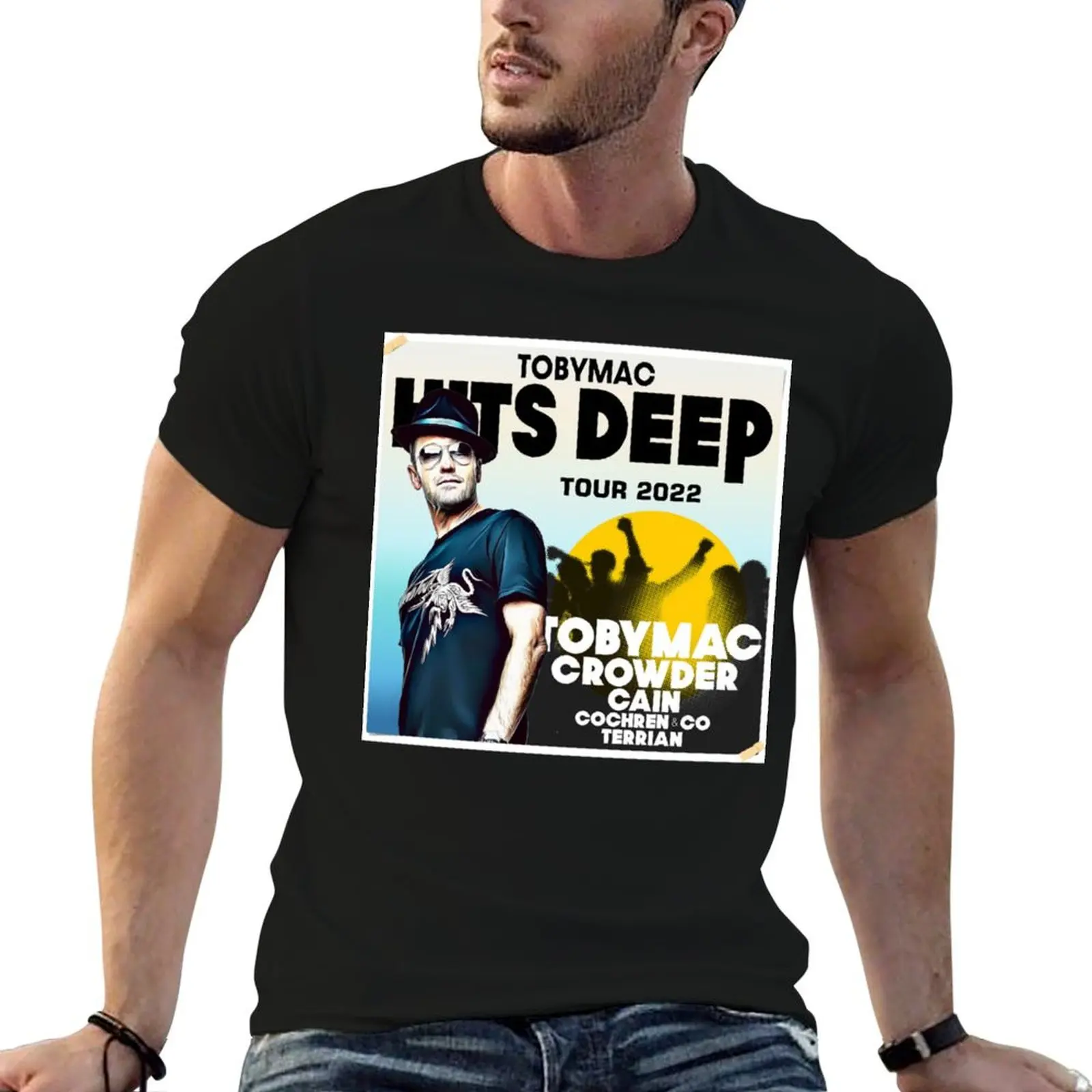 

TOBYMAC CROWDER CAIN HITS DEEP TOUR 2022 Essential T-Shirt man t shirts graphic t shirt personalised T-Shirt