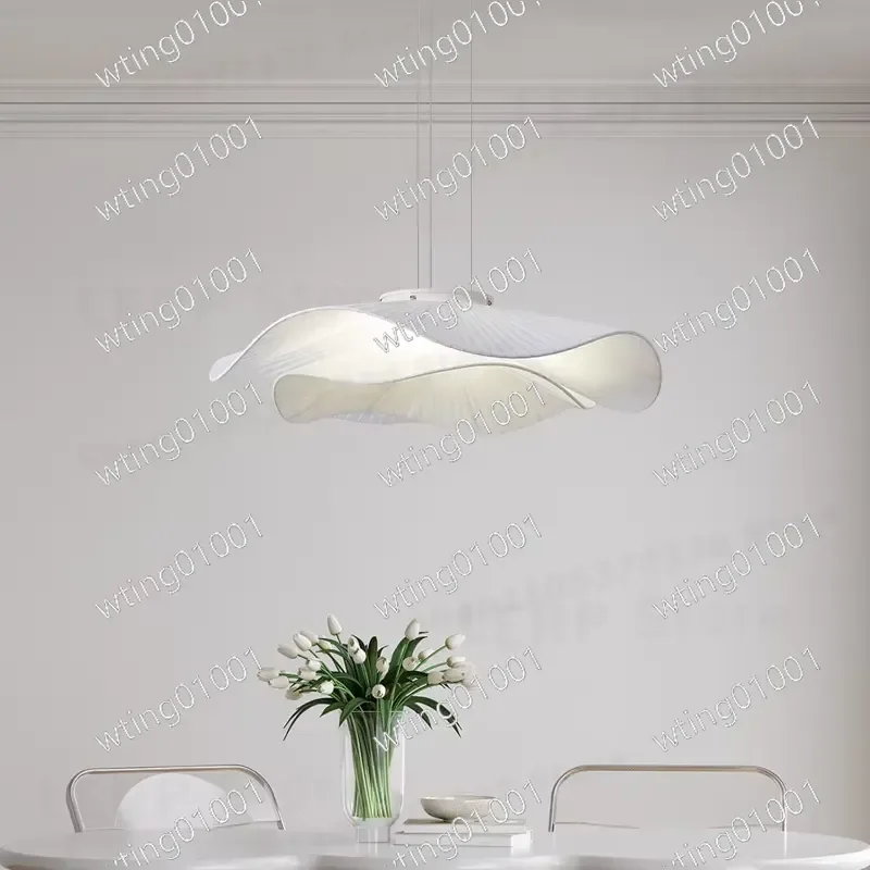 for Modern Nordic Fabric LED Pendant Light Dimmable Hanging Chandelier for Dining Room Bar Home Decor Simple Ceiling Lamp
