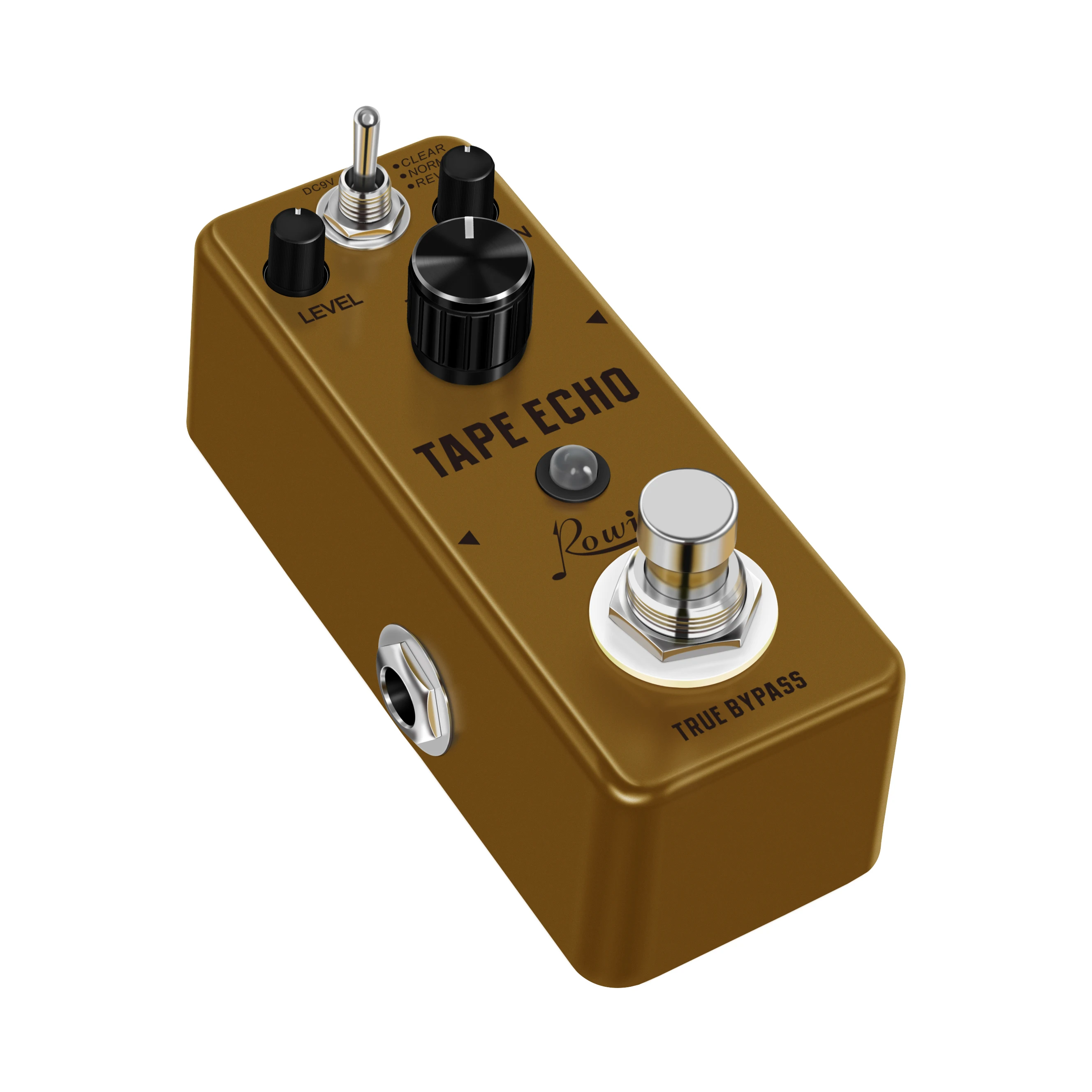 Rowin loja-delay efeito fita, eco pedal, digital, 44.1k, verdadeiro ponto flutuante, dsp, 100ms-0.6s, tempo de atraso