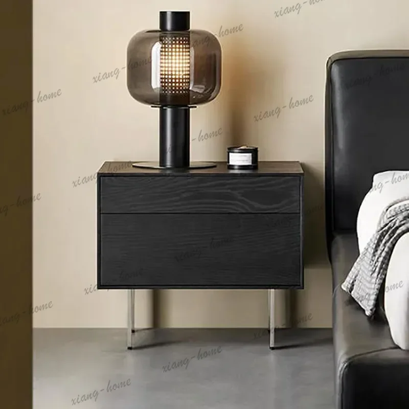 Factory Direct Vintage Aesthetic Bedside Table Modern Italian Luxury Nordic Storage Display European Night Stand Comodini Bedroo