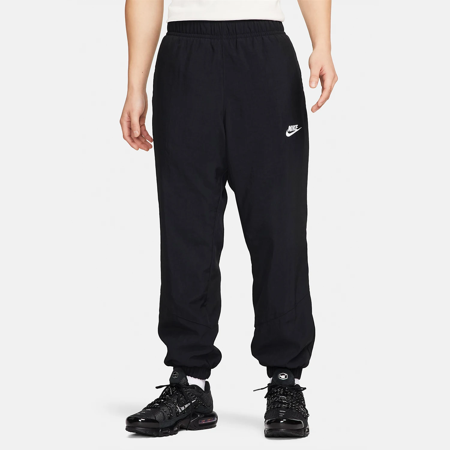 Nike Official Authentic 2023 Winter New Men's Fleece-Lined Tapered Woven Sport Pants FB8617