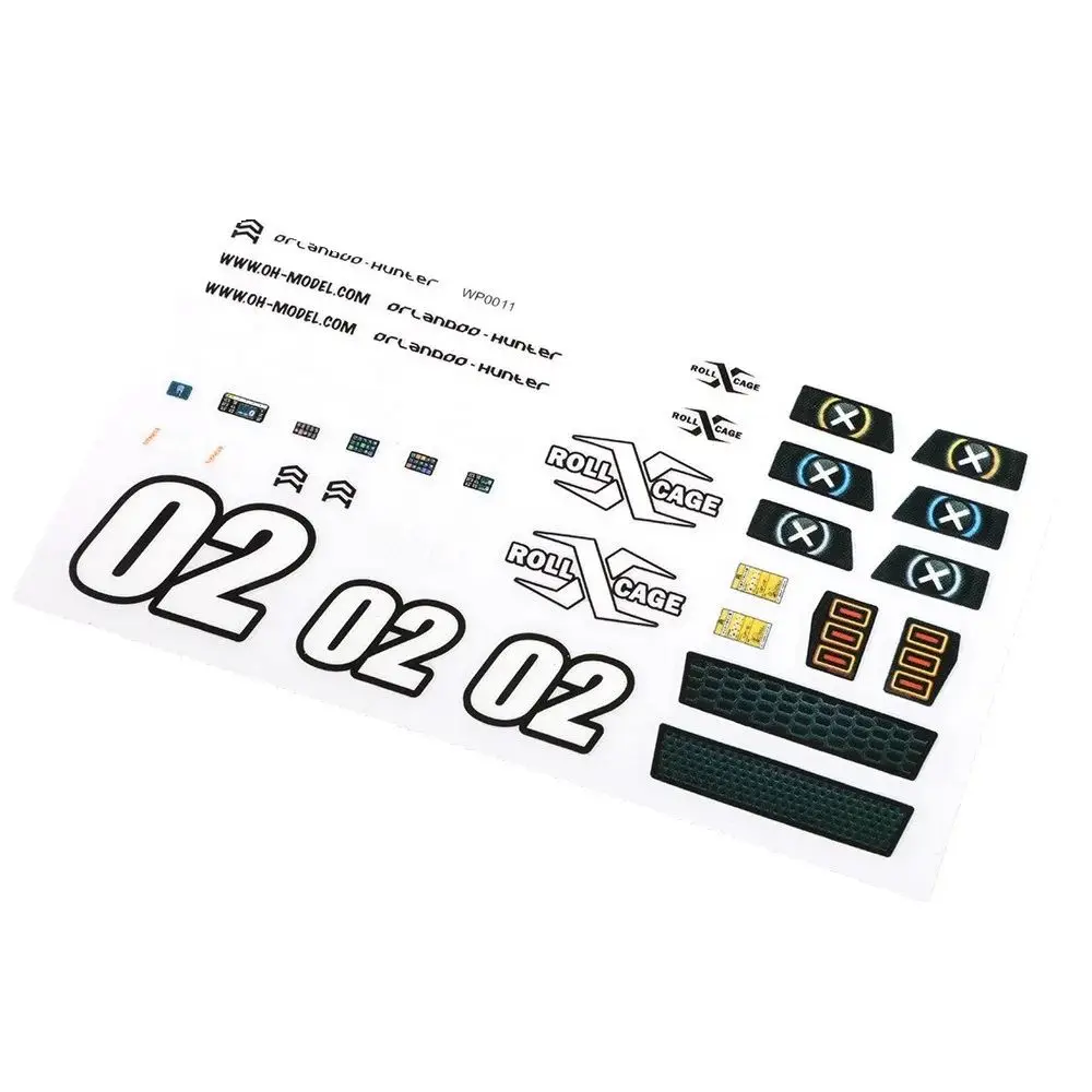 Orlando Hunt Model Car OH32X02 Short Truck Accessories Crystal Transfer Stickers Decals