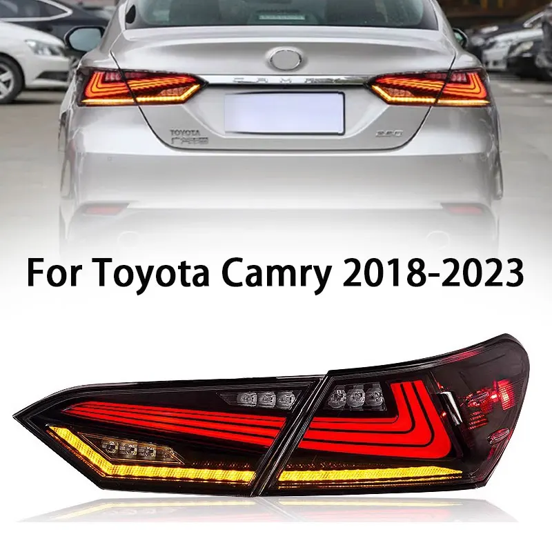 

Car Taillights For Toyota Camry 2018-2023 Upgrade Modified Fashion Full LED Taillight Assembly Turn Signal Rear Lamp Accessories