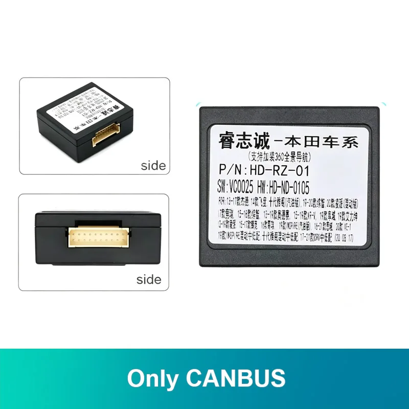 Car Radio Canbus Box For HONDA CITY 2014 2015 2016 2017 Wiring Harness Power Cable Auto Decoder Adapter HD-RZ-01