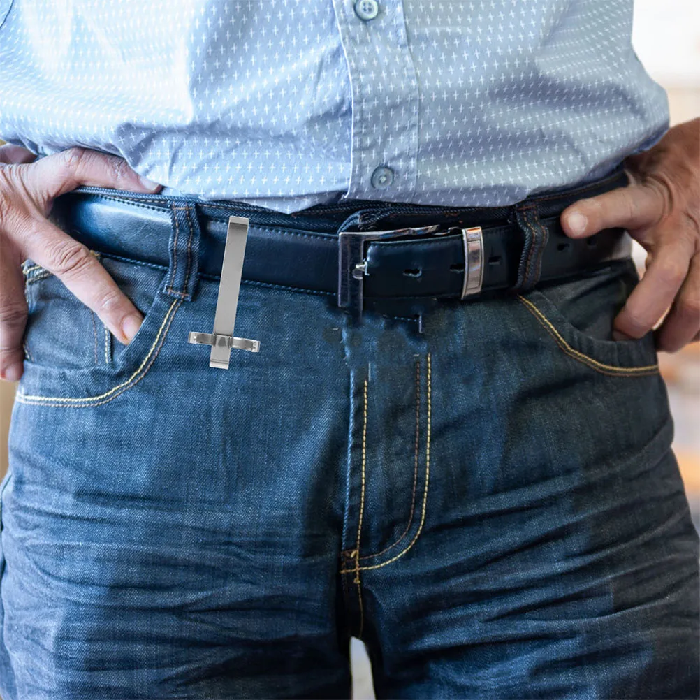 

2pcs Flashlight Clip for Belt Clip Flashlight Belts Durable Stainless Steel Lightweight Portable Home Use Silver