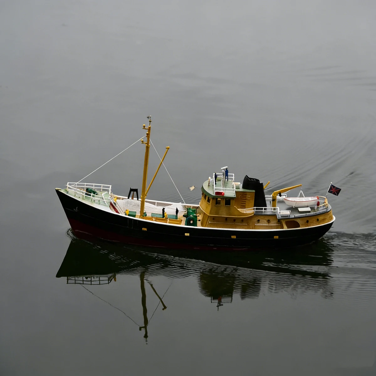 

1/72 RC Корабли 58 см Nordic Trawler RC Лодка с богатыми деталями Изготовлен из SLA Смолы Цельный формованный RC Schiffe Модель Комплект Корабль Игрушка